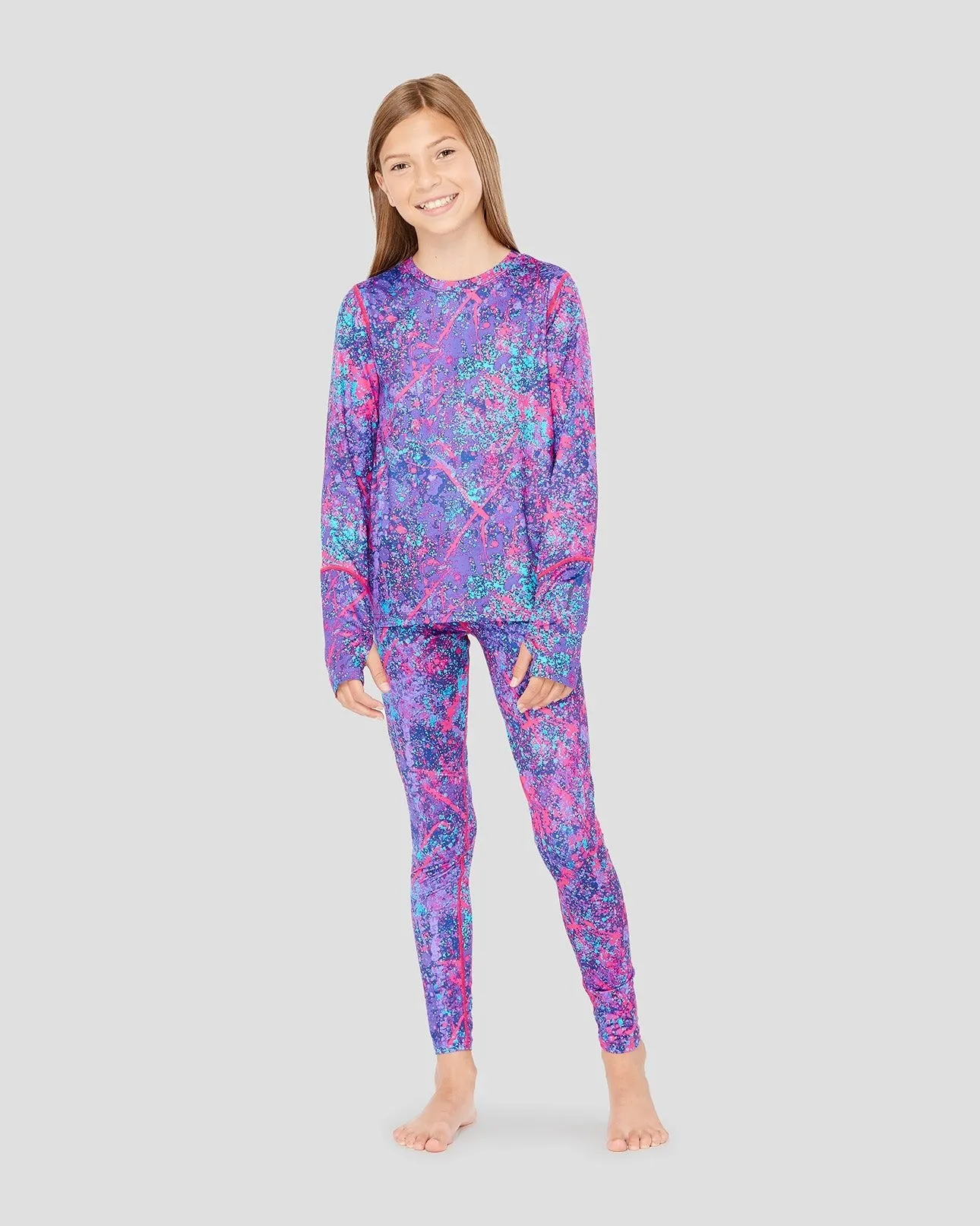 2.0 Kids' Thermolator® Midweight Performance Baselayer Crew Shirt