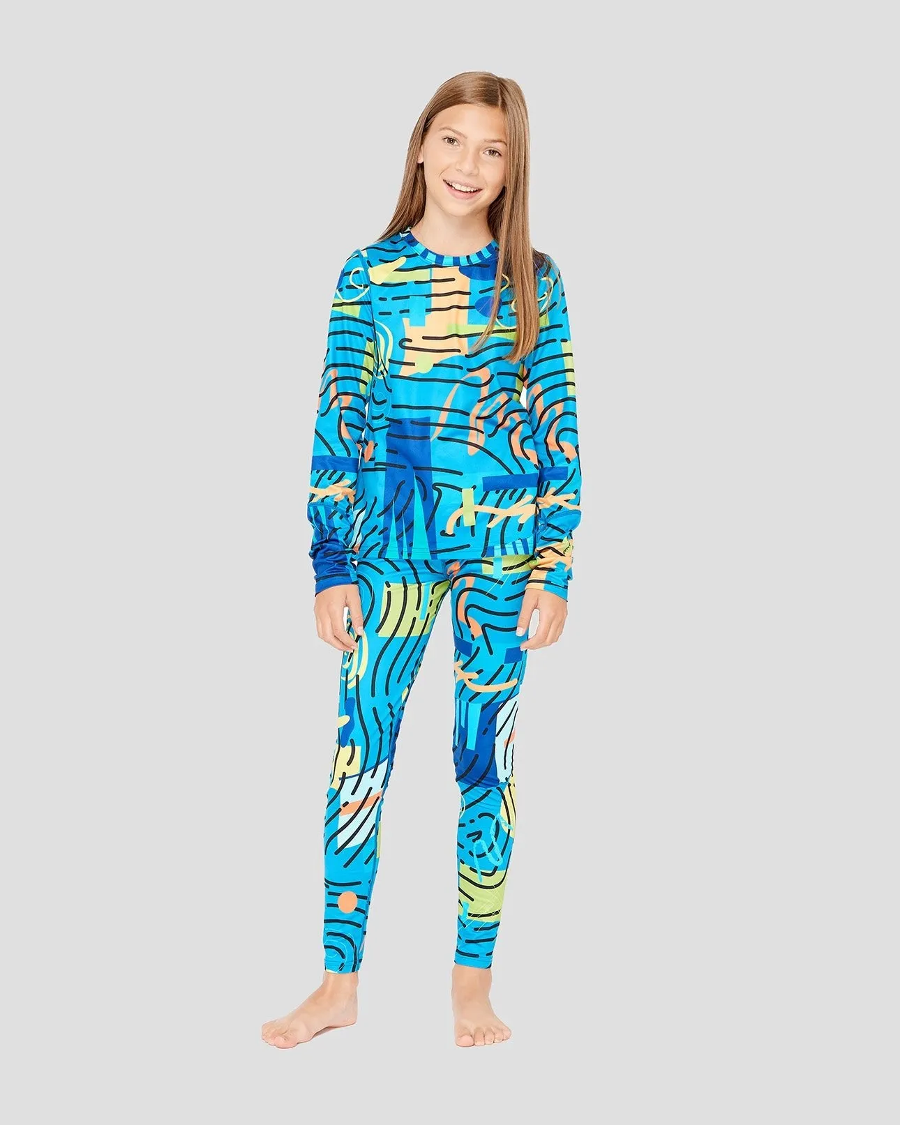 2.0 Kids' Thermolator® Midweight Performance Baselayer Crew Shirt