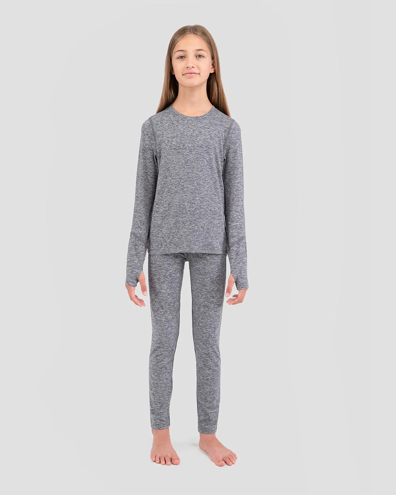 2.0 Kids' Thermolator® Midweight Performance Baselayer Crew Shirt