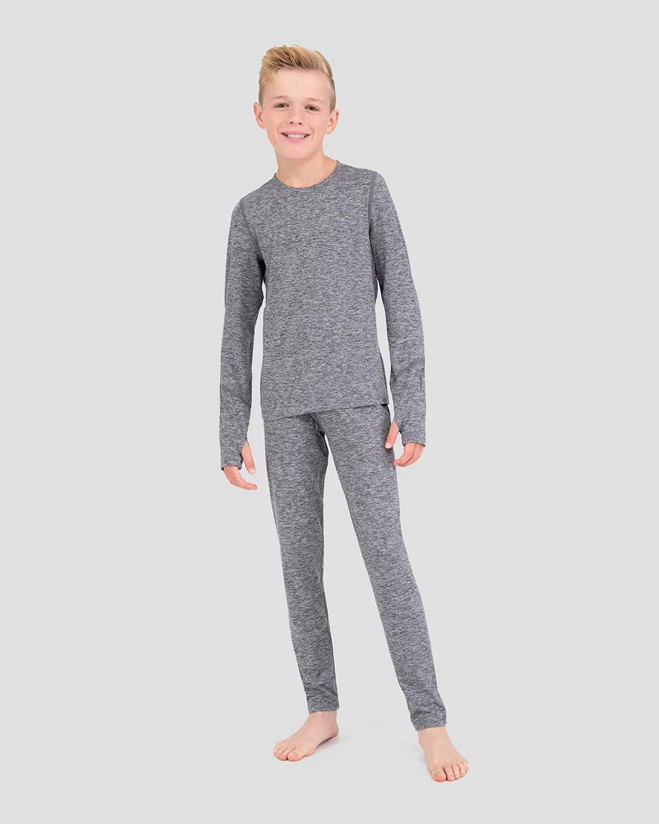 2.0 Kids' Thermolator® Midweight Performance Baselayer Crew Shirt