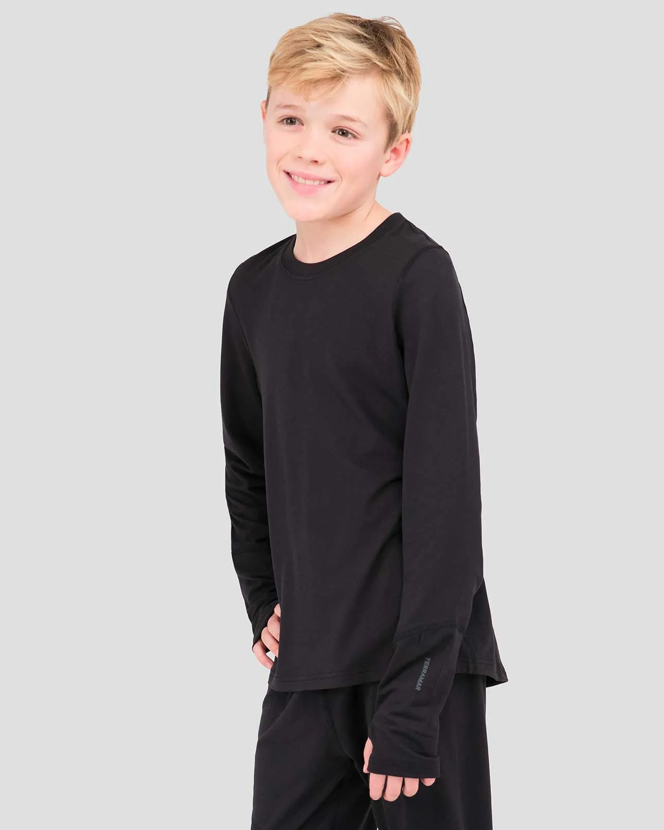 2.0 Kids' Thermolator® Midweight Performance Baselayer Crew Shirt