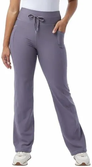 32 Degrees Wide Leg Pants Woman - Ribbed Semi-Flare Pant - Yoga Pants for Women