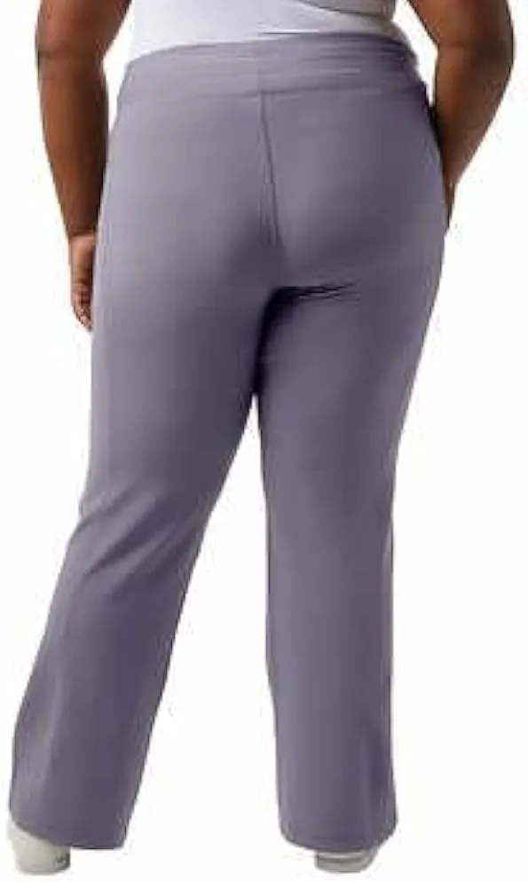 32 Degrees Wide Leg Pants Woman - Ribbed Semi-Flare Pant - Yoga Pants for Women