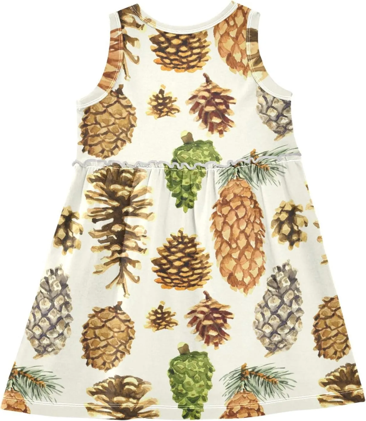 Aflyko Girls Sleeveless Dress Adorable Tank Play Sundress 2T-8T