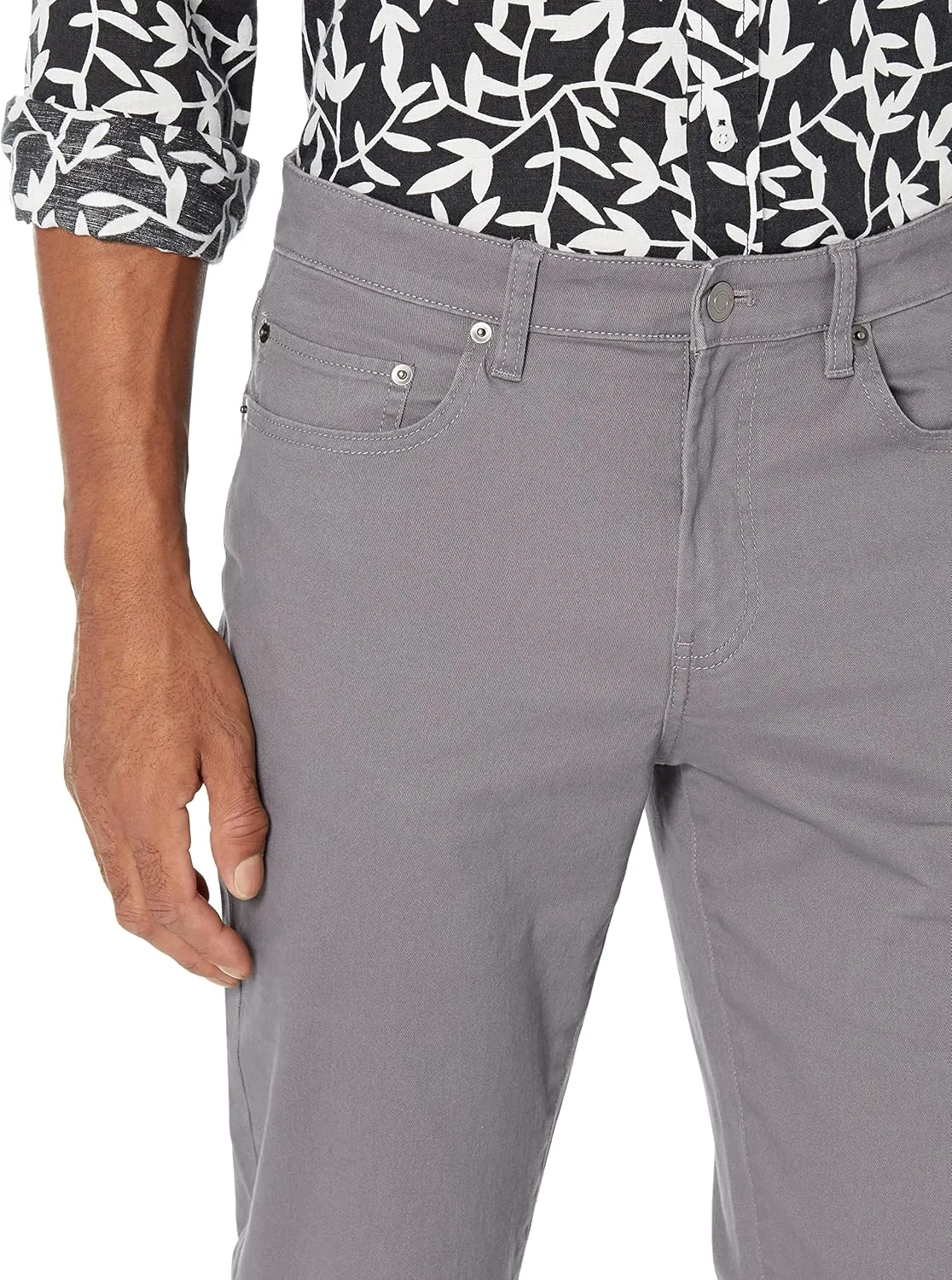 Amazon Essentials Men's Slim-Fit Pants, 5-Pocket Stretch Twill Design