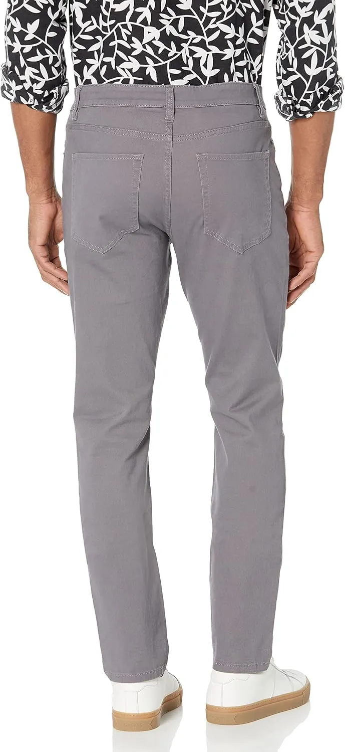 Amazon Essentials Men's Slim-Fit Pants, 5-Pocket Stretch Twill Design