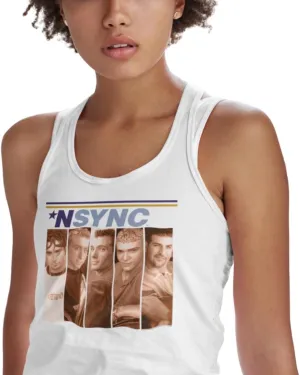 American Classics NSYNC Boxes White Ladies Racerback Tank Top Tee