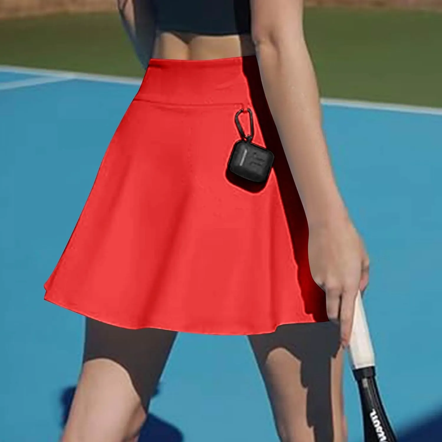 Athletic Skorts for Women Short Tennis Skirt with Shorts Underneath High Waisted Slit Mini Golf Skirts Pickleball Outfits