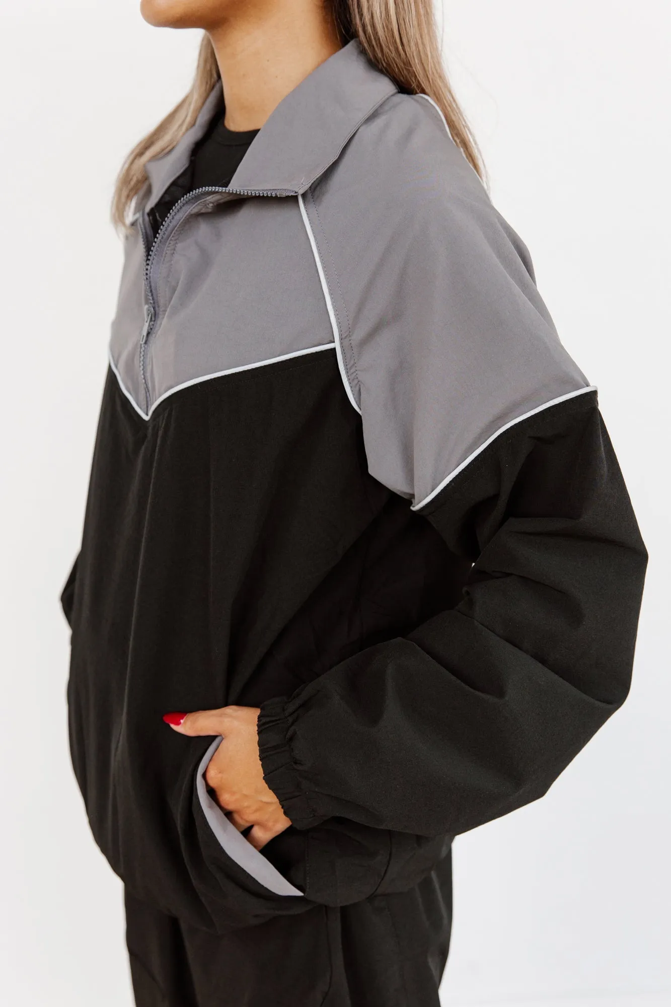 AUBURN TIGERS SIDELINE ESSENTIAL COLORBLOCK WINDBREAKER SET BY MADI PREWETT TROUTT