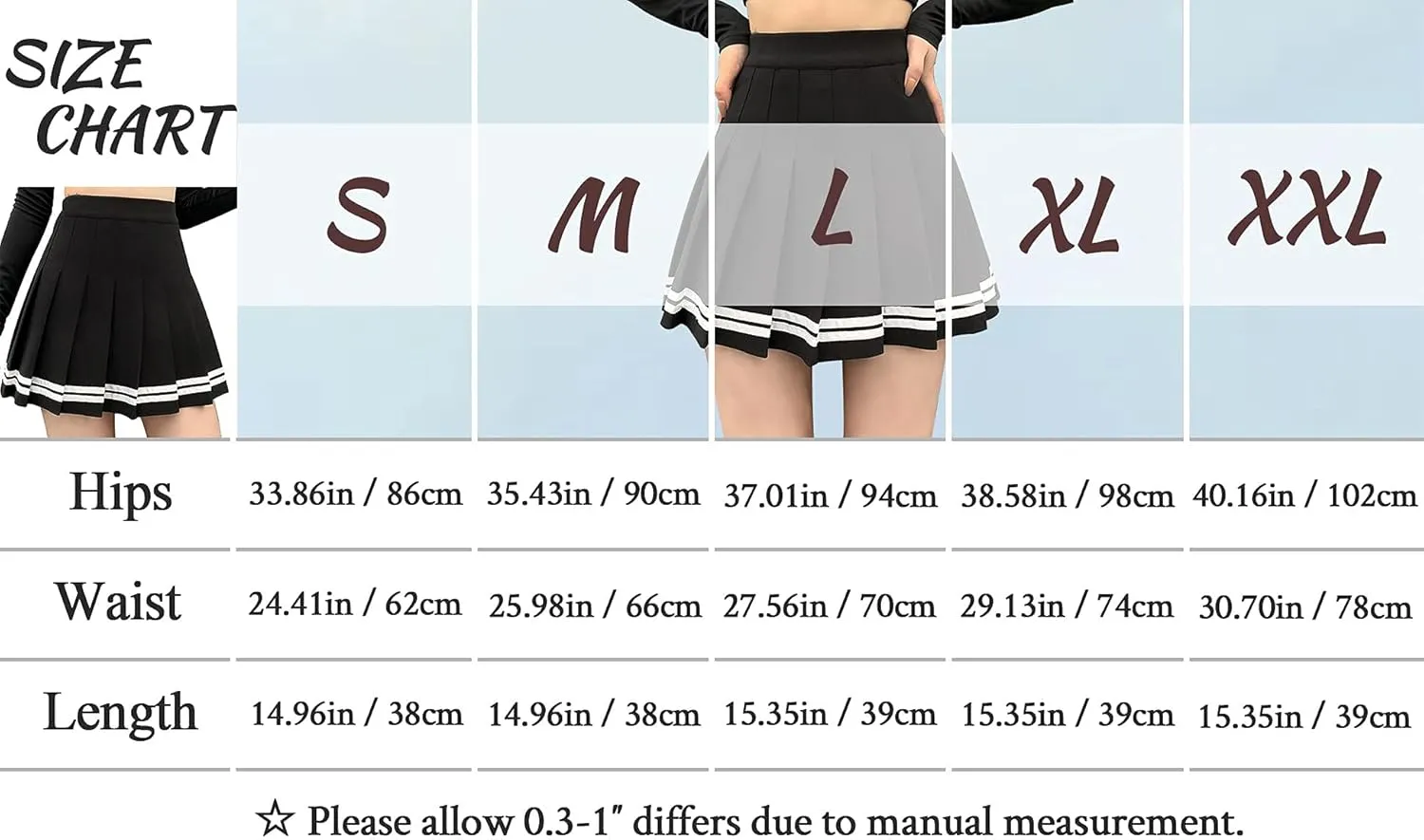 AULKEEP Womens Black Mini Pleated Skirts Goth High Waist A Line Punk Skirt School Uniform Short Skirts with Belt