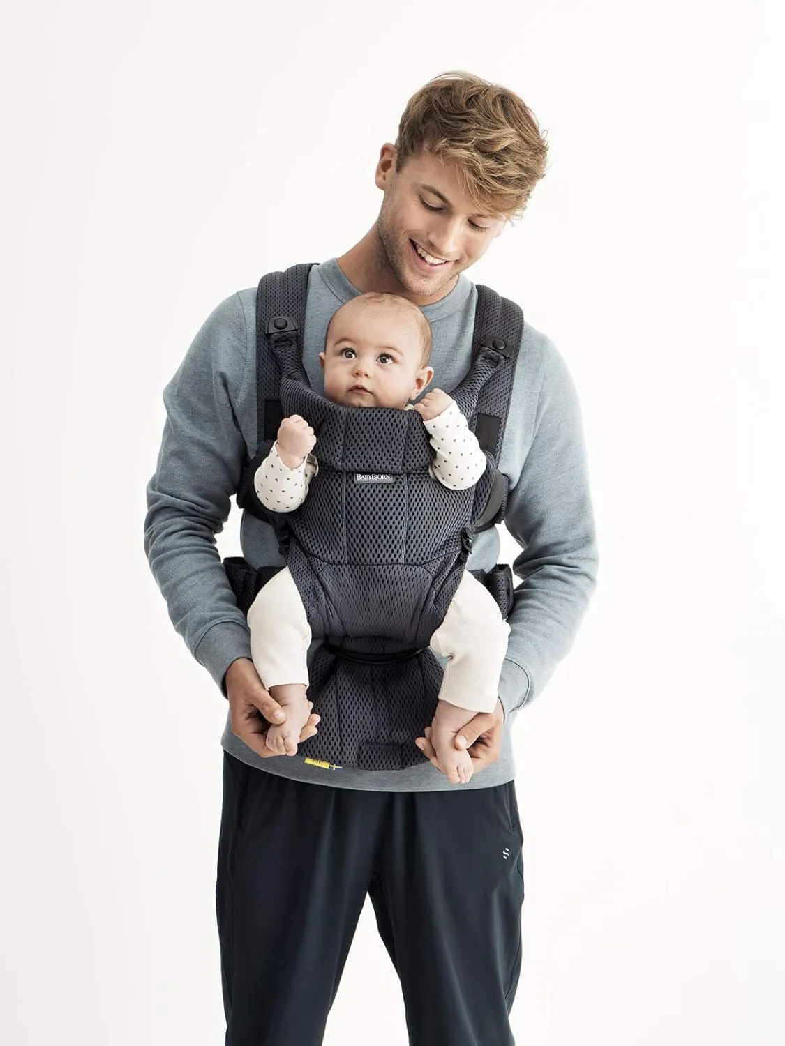 BabyBjrn Baby Carrier Free, 3D mesh, Anthracite