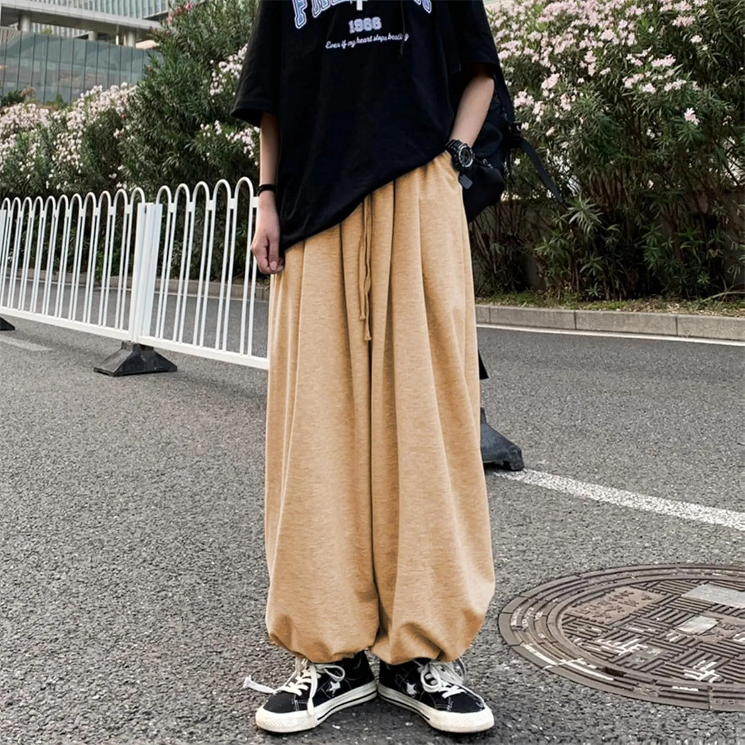 Baggy Sweatpants for Women Y2K Casual Cargo Joggers Pants Lounge Sweat Pants for Womens