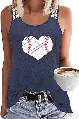 Baseball Mom Tank Tops Baseball Mama T Shirt Rub Some Dirt On It Vest Baseball Love Graphic Sleeveless Tee