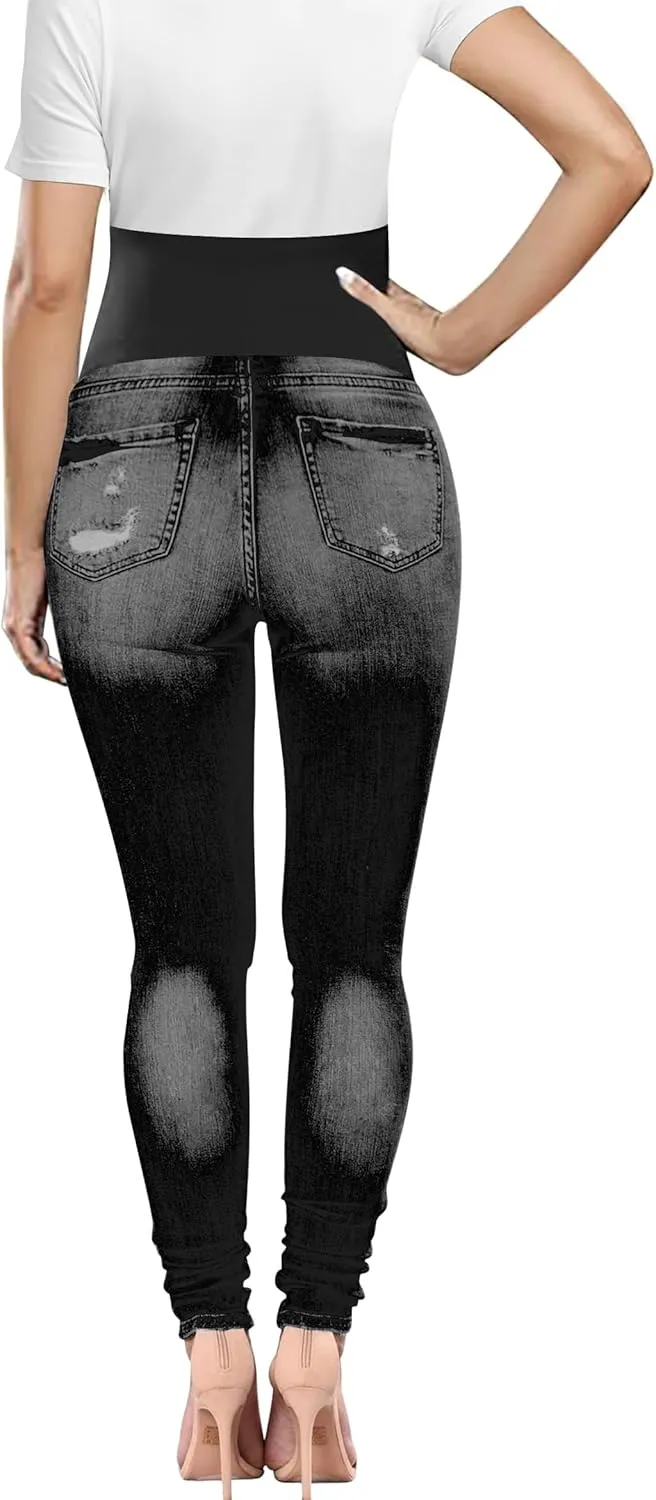 BISUAL Maternity Jeans Over The Belly Slim Stretch Maternity Pants Casual Maternity Work Pants