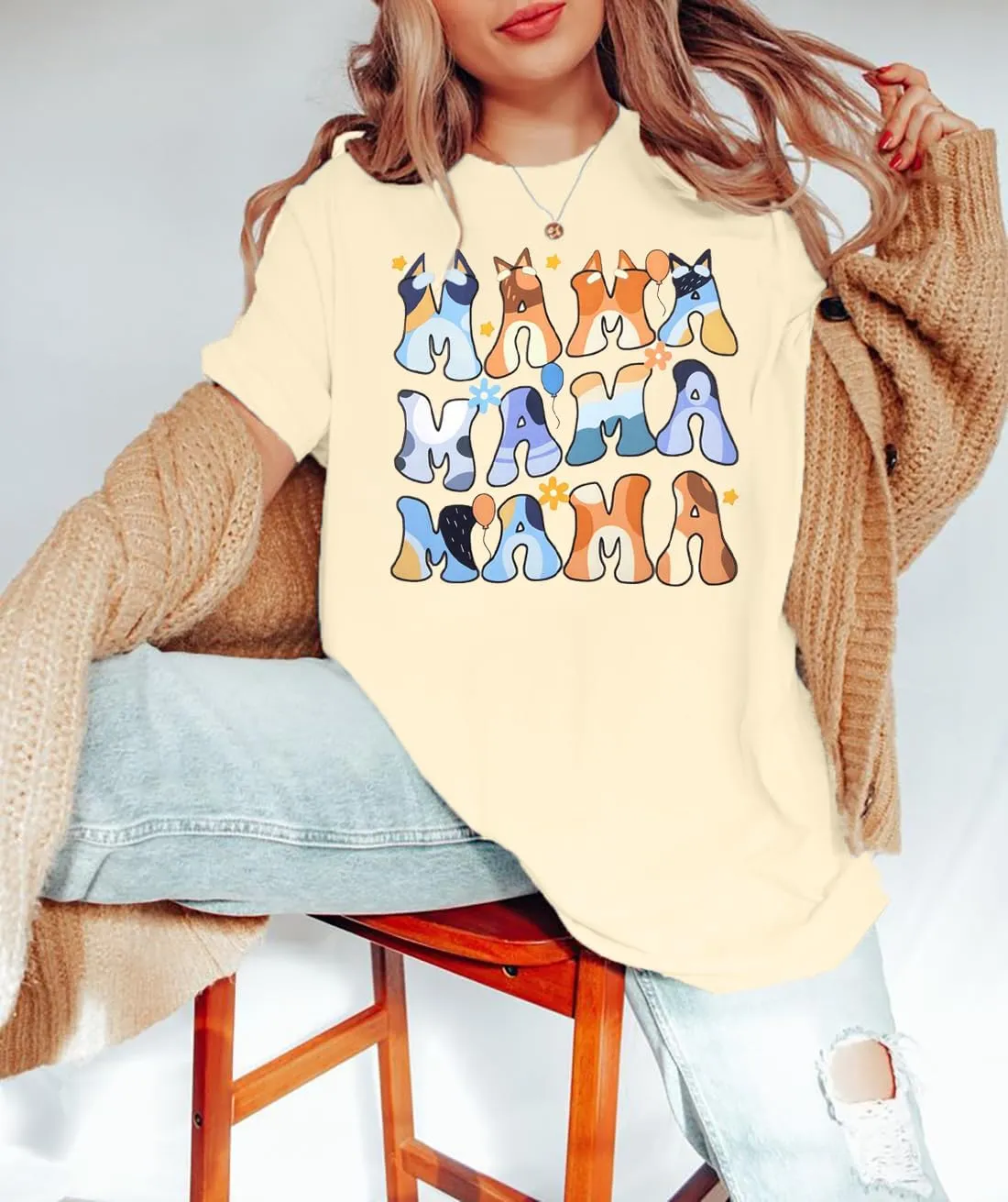 Boy Mom Oversized Tshirt Woman Sequin Graphic Tee Trendy Mama Shirt Mother Gifts Top Casual Short Sleeve Tops