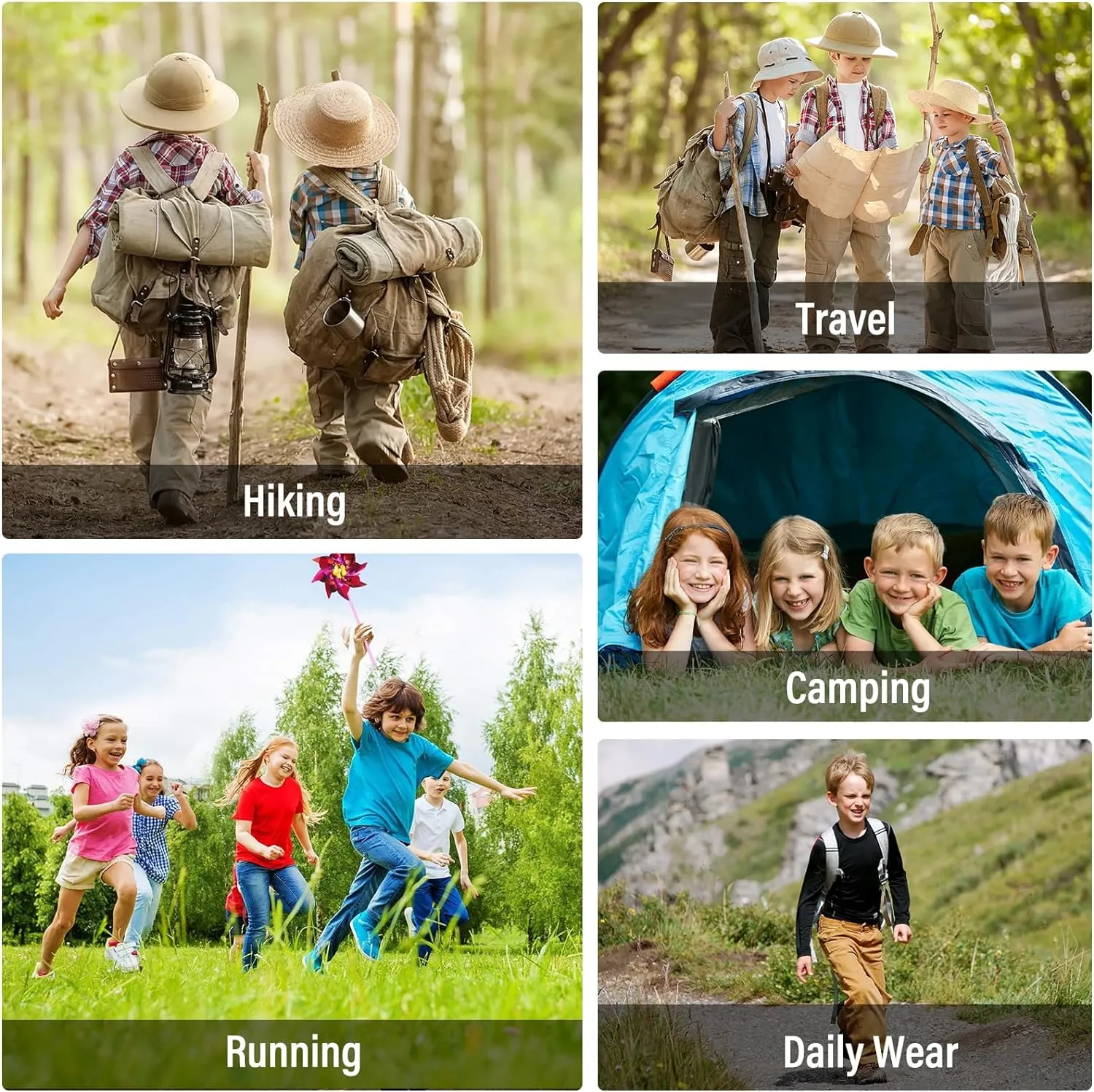 Boys Cargo Pants Kids' Hiking Quick Dry Lightweight Convertible Youth Waterproof Outdoor Camping Fishing Scout Pants