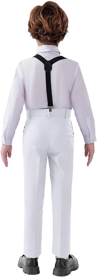 Boys Formal Suspenders Suits Set