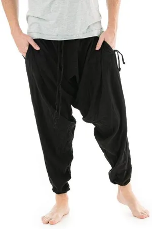 Buddha Pants Savannah Winter Harem Pants | 100% Cotton Boho Pants for Men & Women | Yoga, Casual Wear, Beach, Travel