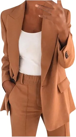 Business Casual Outfits for Women Professional Pant Suits 2 Piece Office Outfit Work Blazer Set Women Dressy Suit 2024