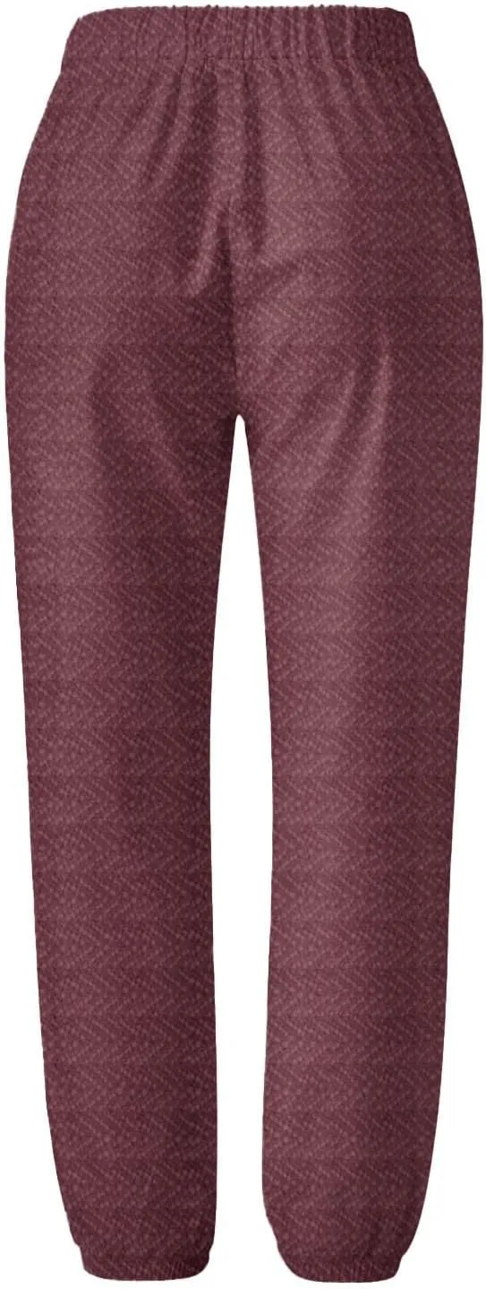 Capri Pants for Women Cotton Linen Elastic High Waisted Straight Leg Lounge Pants Casual Loose Summer Trousers