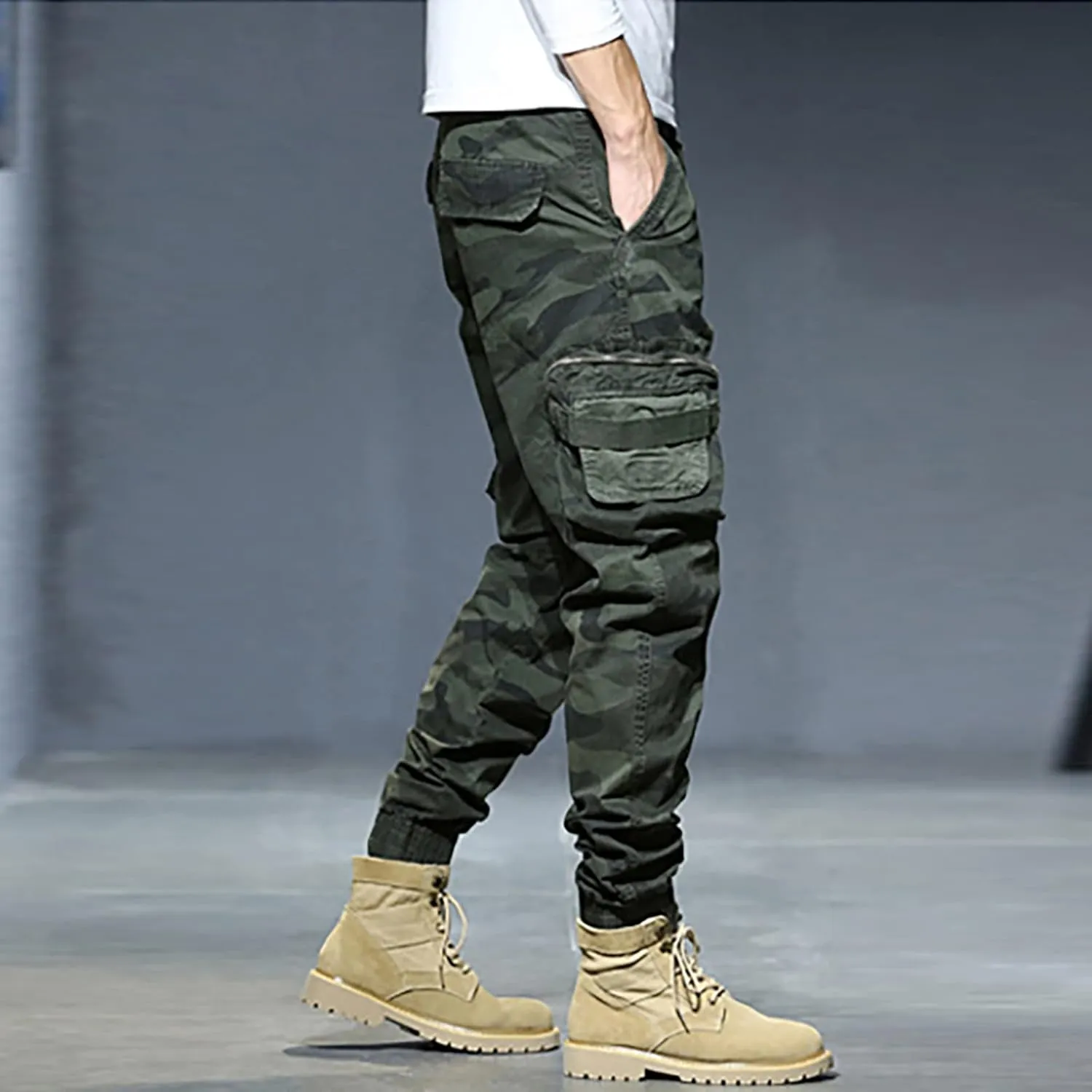 Cargo Sweatpants for Men Lounge Pants Mens Casual Cargo Pants Sports Sweatpants Running Trousers with Pockets Jogger