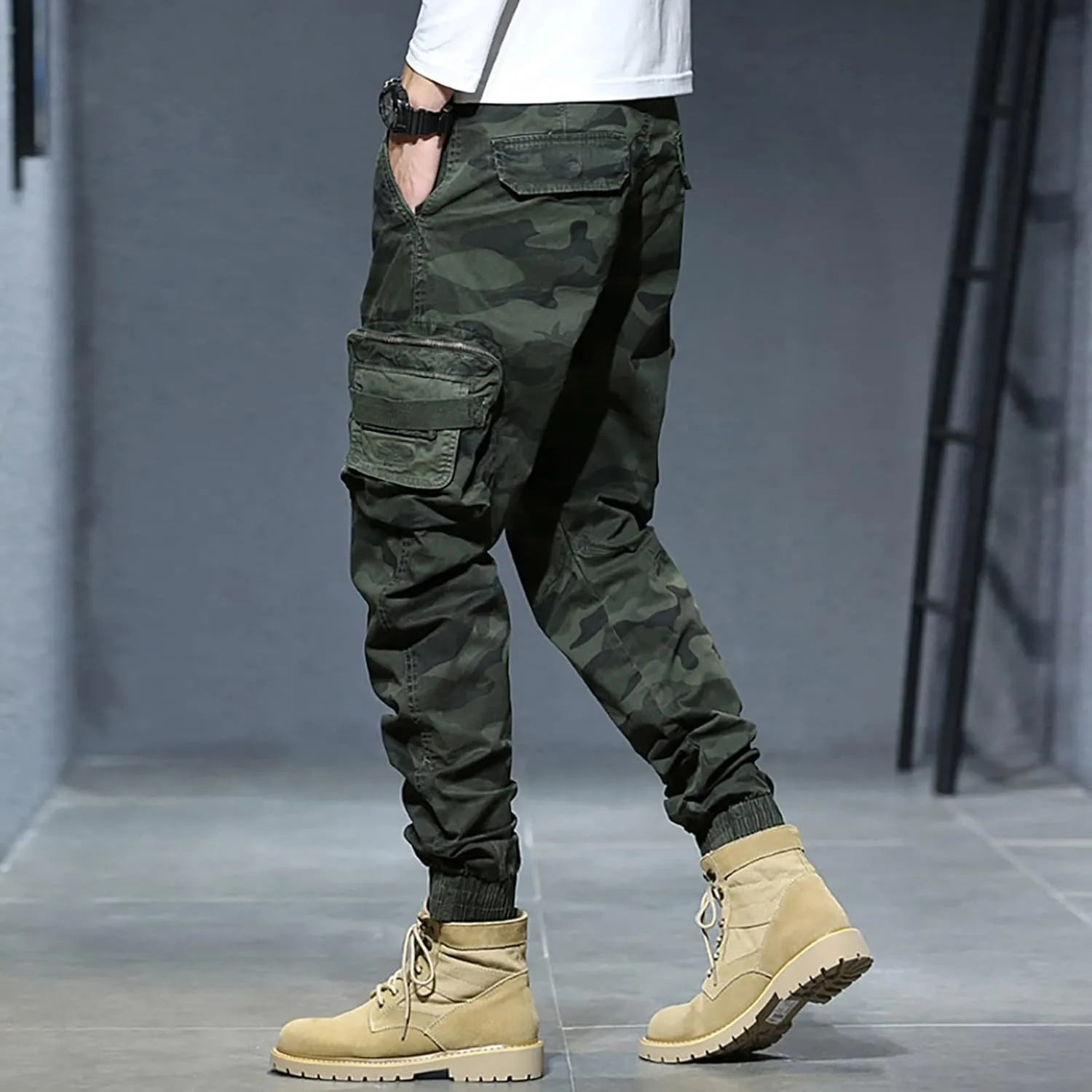 Cargo Sweatpants for Men Lounge Pants Mens Casual Cargo Pants Sports Sweatpants Running Trousers with Pockets Jogger