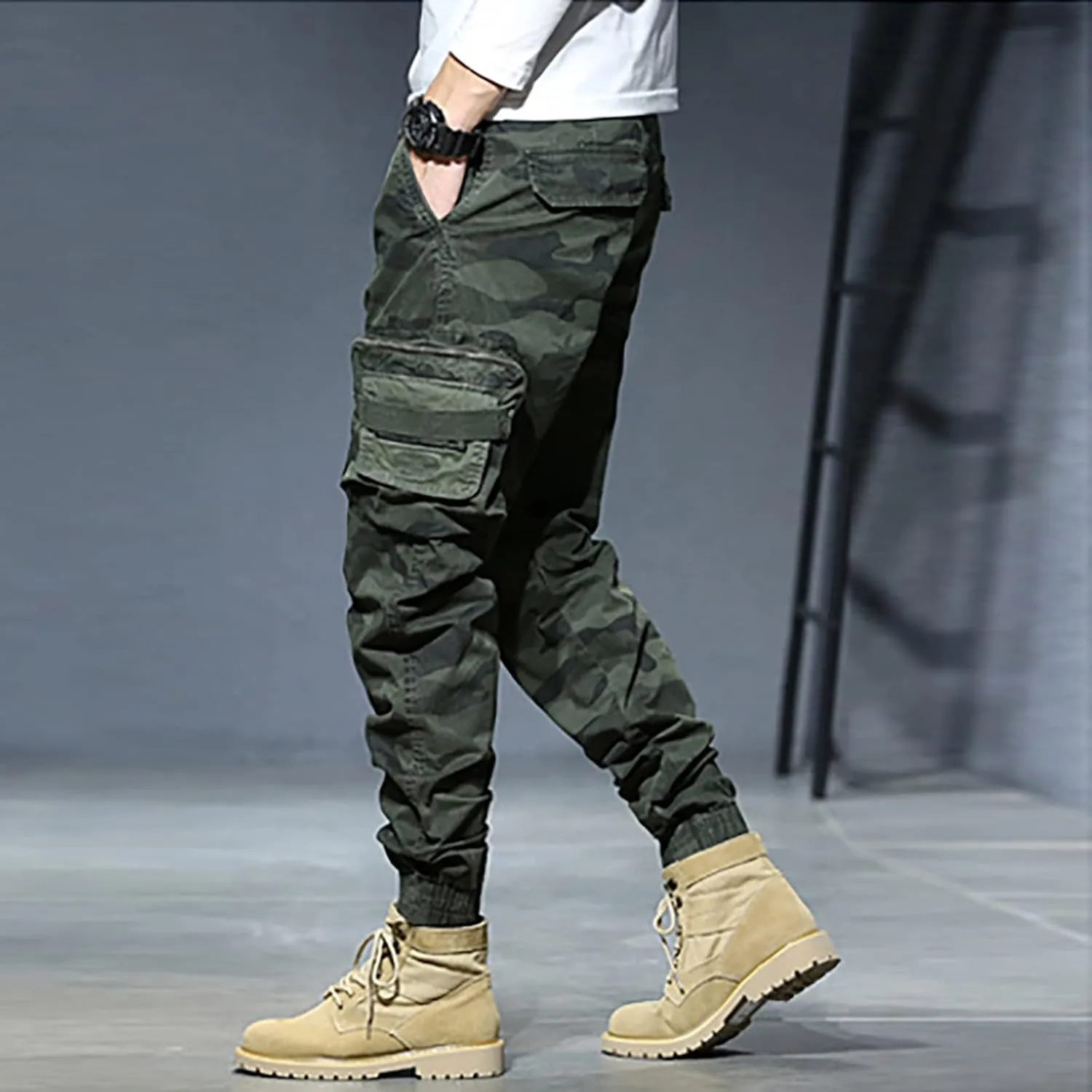 Cargo Sweatpants for Men Lounge Pants Mens Casual Cargo Pants Sports Sweatpants Running Trousers with Pockets Jogger