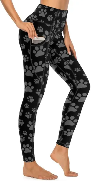 Cerburny High Waisted Exercise Yoga Pants with Pockets Workout Leggings for Women Running Pants