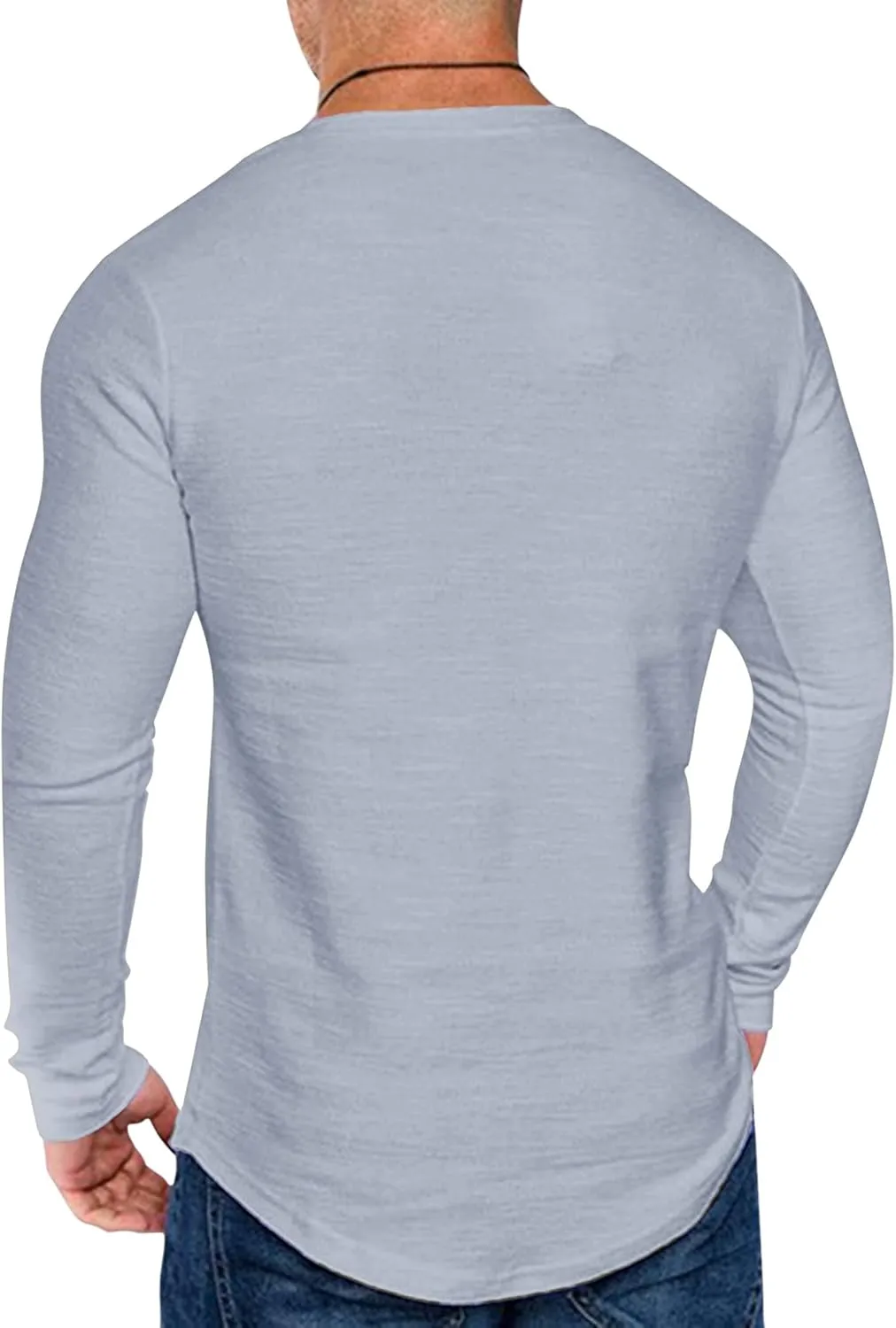 COOFANDY Men 2 Pack Muscle Fitted T Shirt Gym Workout Athletic Long Sleeves Tee