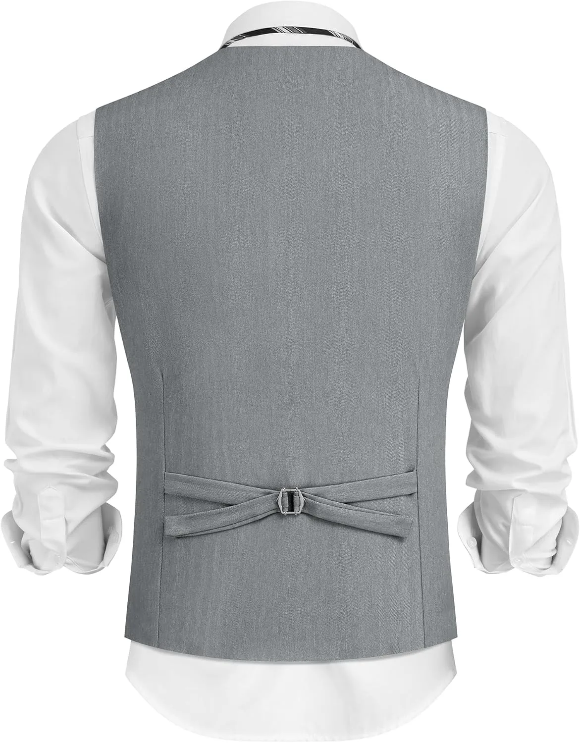 COOFANDY Mens Dress Vest Casual Business Waistcoat Formal Wedding 3 Button Suit Vest