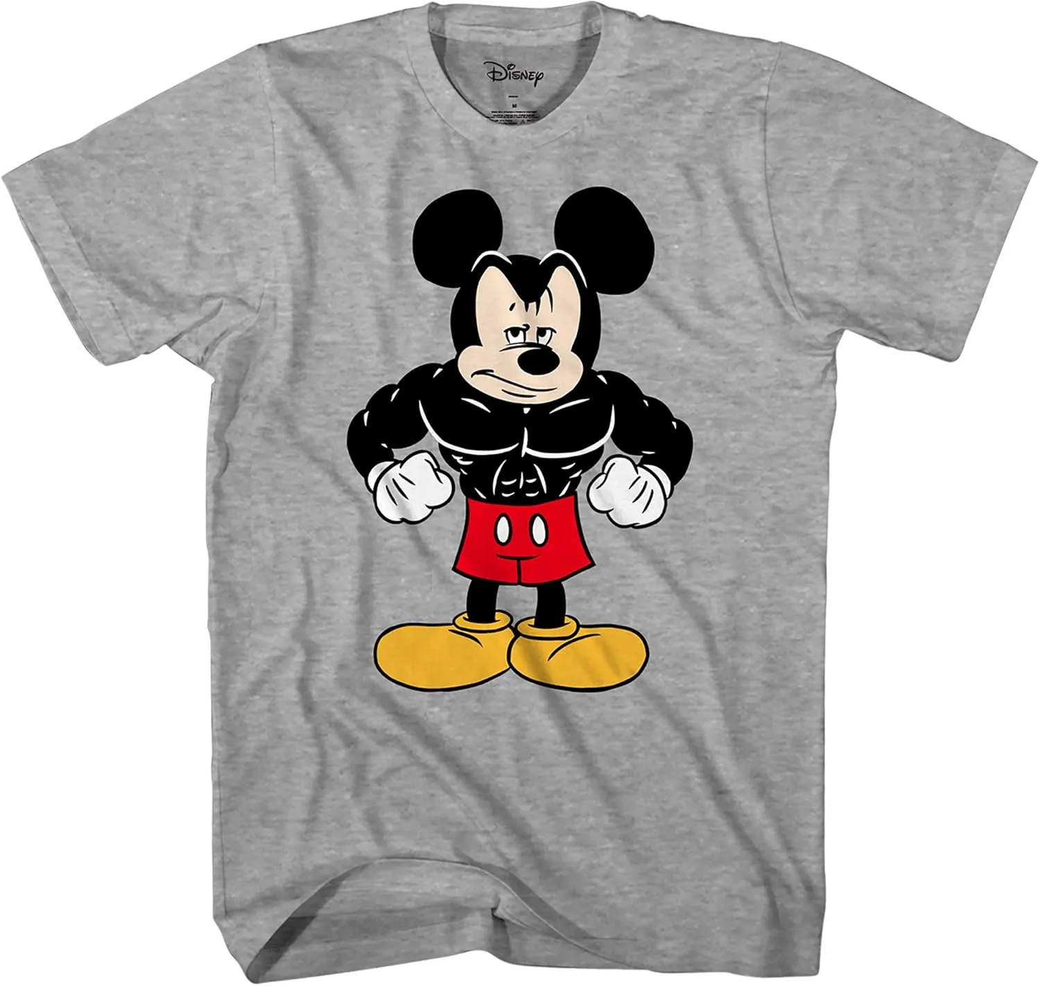 Disney Tough Mickey Mouse Men's Adult Graphic Tee T-Shirt