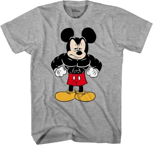 Disney Tough Mickey Mouse Men's Adult Graphic Tee T-Shirt