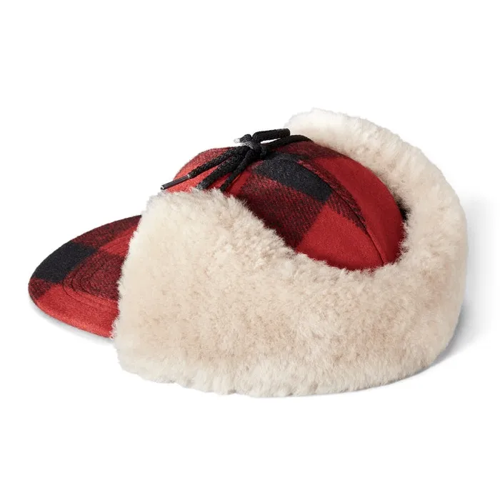 Double Mackinaw Cap (Red Black Plaid   Birch)