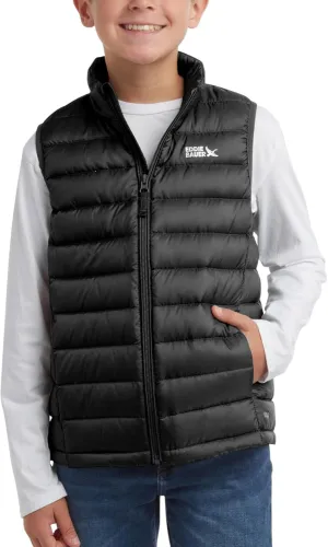 Eddie Bauer Kids' Down Vest - CirrusLite Weather Resistant Quilted Bubble Puffer Vest for Boys and Girls (5-20)