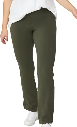ellos Plus Size Knit Bootcut Leggings