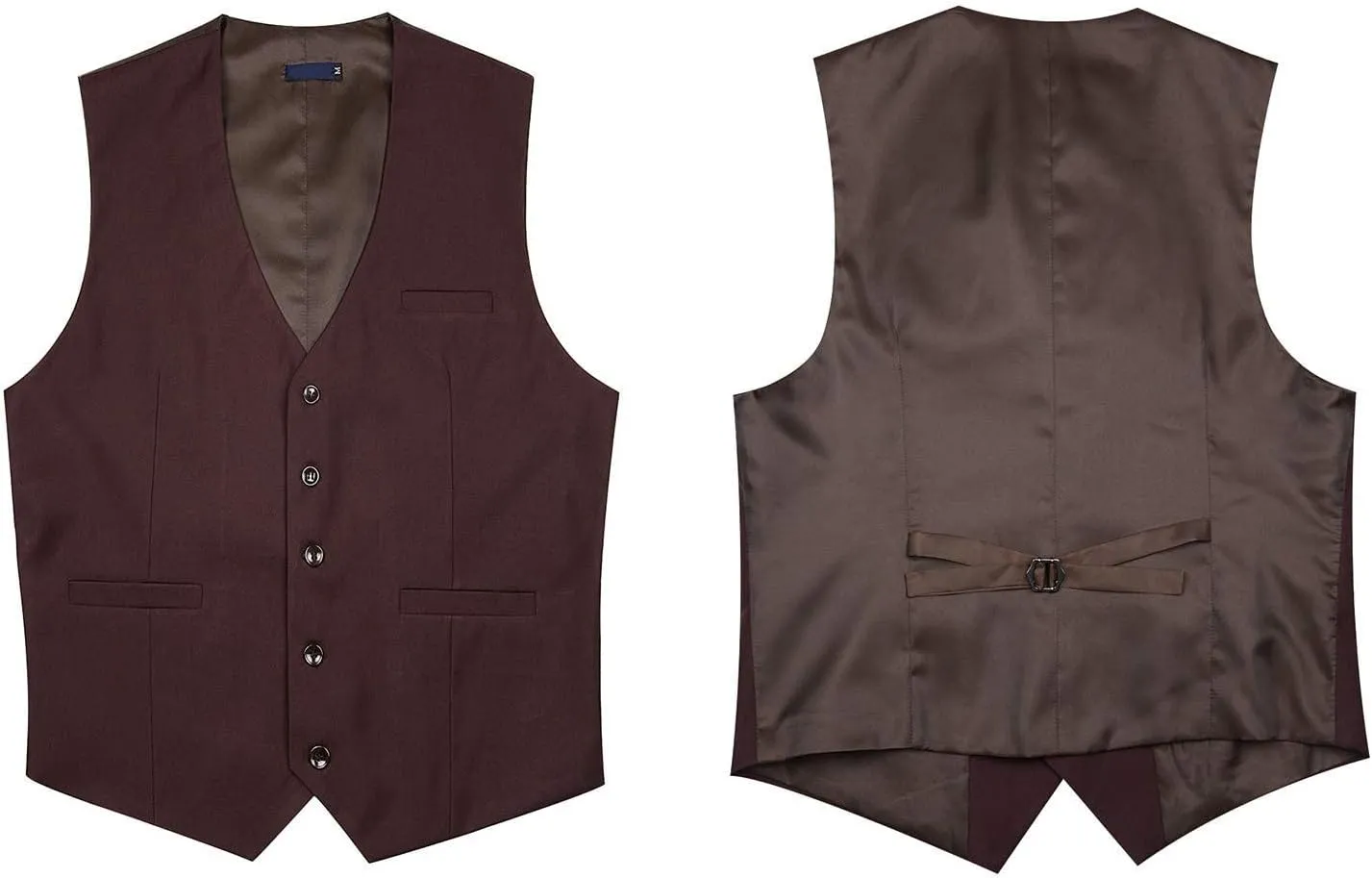 Enlision Men's Suit Vest Business Formal Dress Waistcoat Solid Color Vest for Suit or Tuxedo