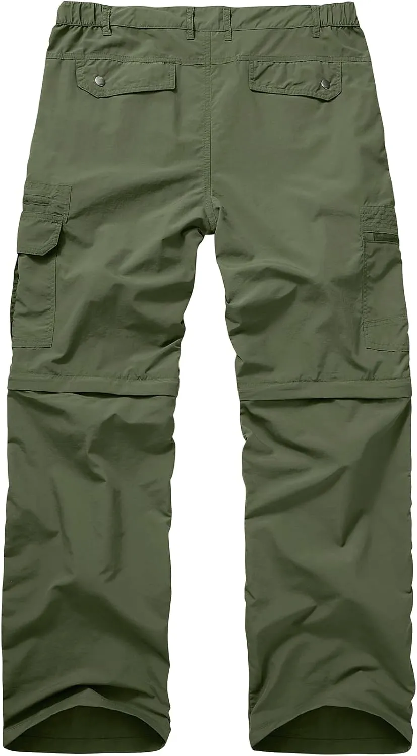 Fishing Hiking Pants for Men, Waterproof Convertible Quick Dry Pants for Wading, Lightweight Breathable