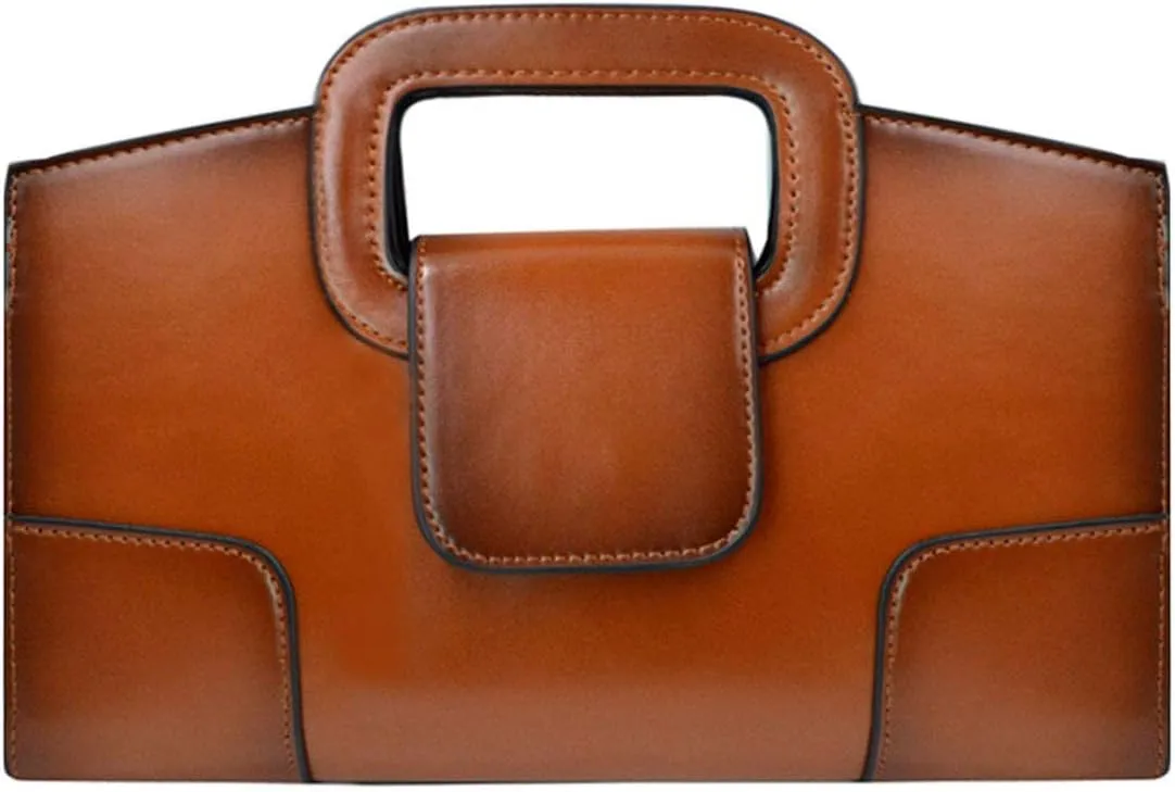 Goclothod Top Handle Satchel Women Vintage Flap Tote Clutch Handbag Crossbody Shoulder Bag Purse
