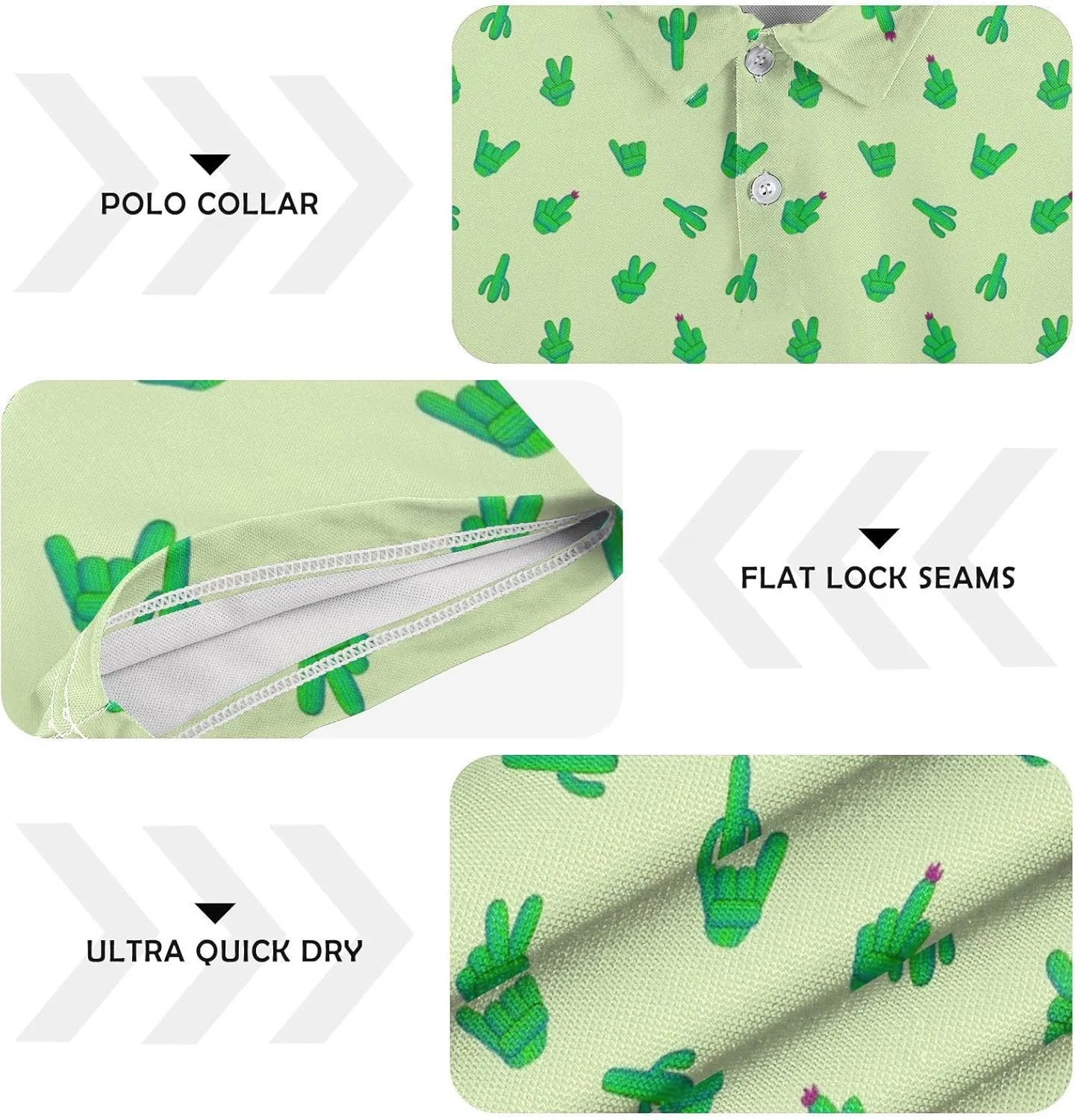 Golf Shirts for Men, Funny Golf Polo Moisture Wicking Dry Fit Short Sleeve