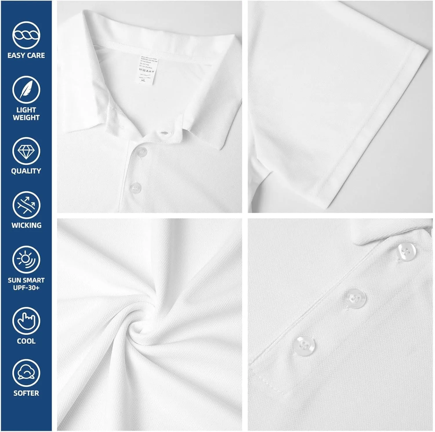 Golf Shirts for Men, Funny Golf Polo Moisture Wicking Dry Fit Short Sleeve