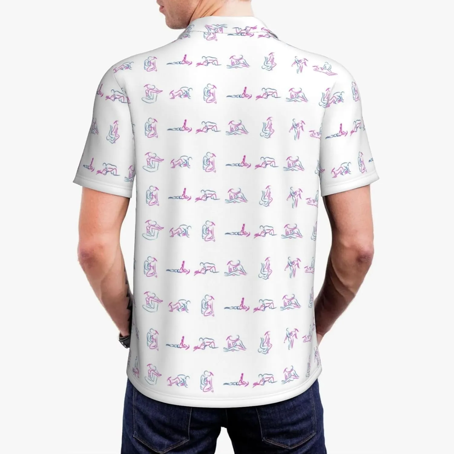 Golf Shirts for Men, Funny Golf Polo Moisture Wicking Dry Fit Short Sleeve