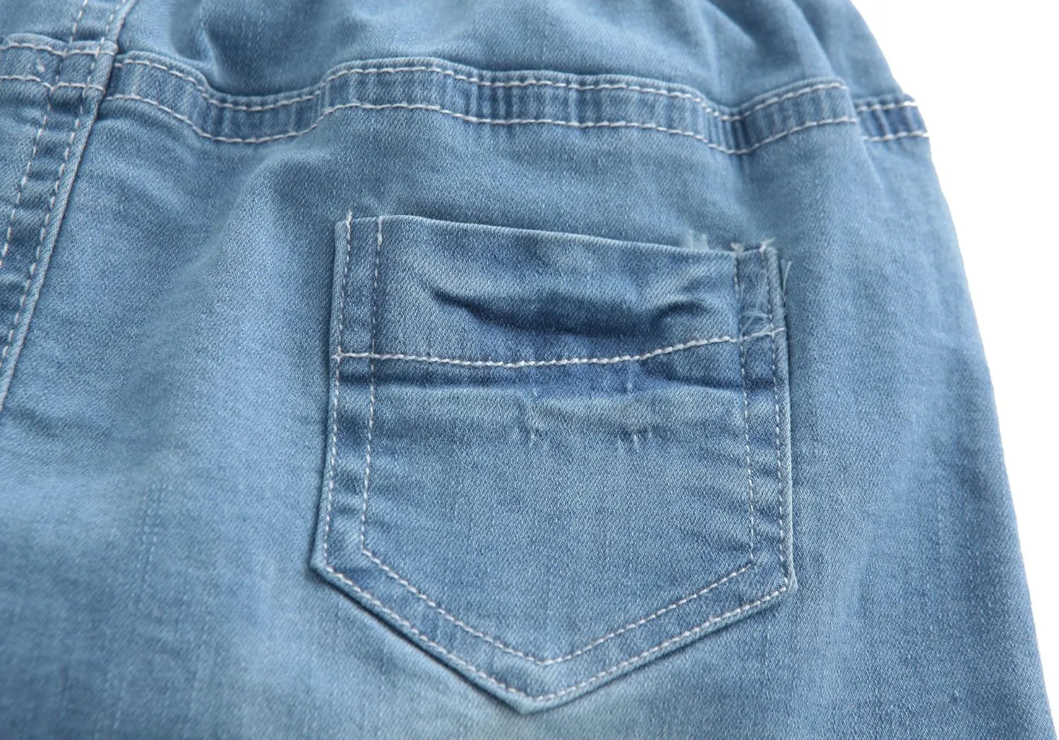 GRANDWISH Little Girls Solid Color Denim Skort 2T-8T