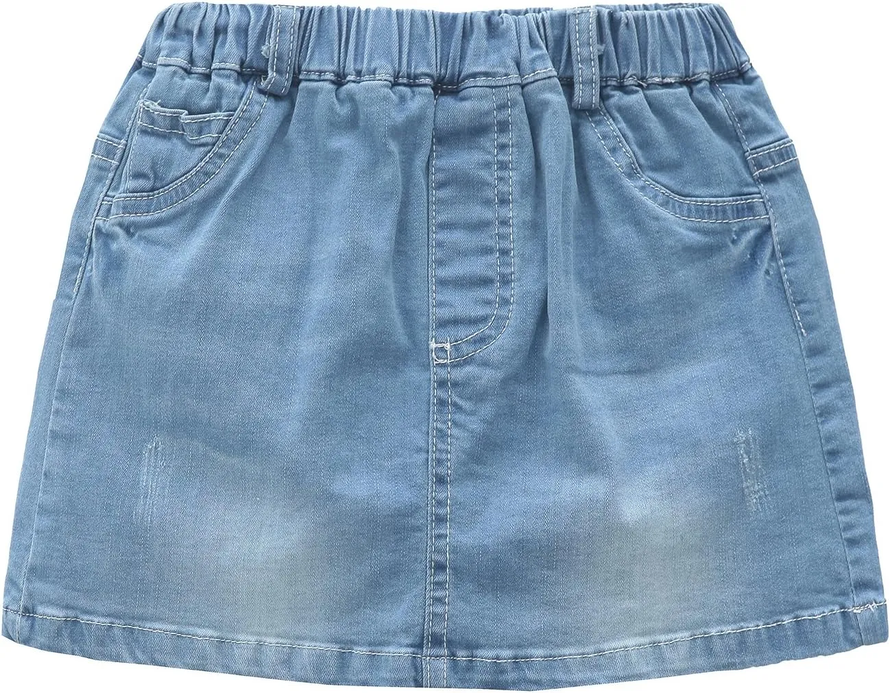 GRANDWISH Little Girls Solid Color Denim Skort 2T-8T