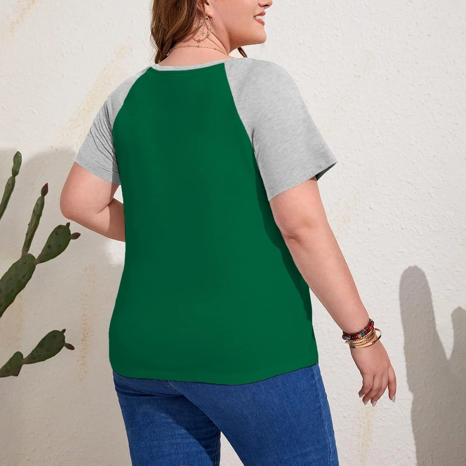 HDLTE Plus Size Shirts for Women Lucky Irish Festival Holiday T-Shirt Tee Tops