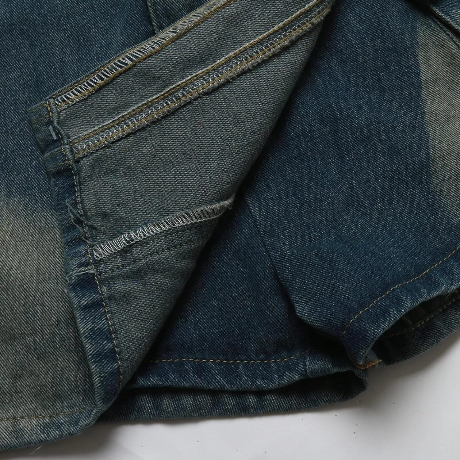 Jean Skirts for Women Y2k Denim Skirt Stretchy Mini Skirt Skorts Cargo Skirt
