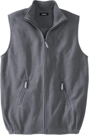 KingSize Men's Big & Tall Explorer Plush Fleece Zip Vest
