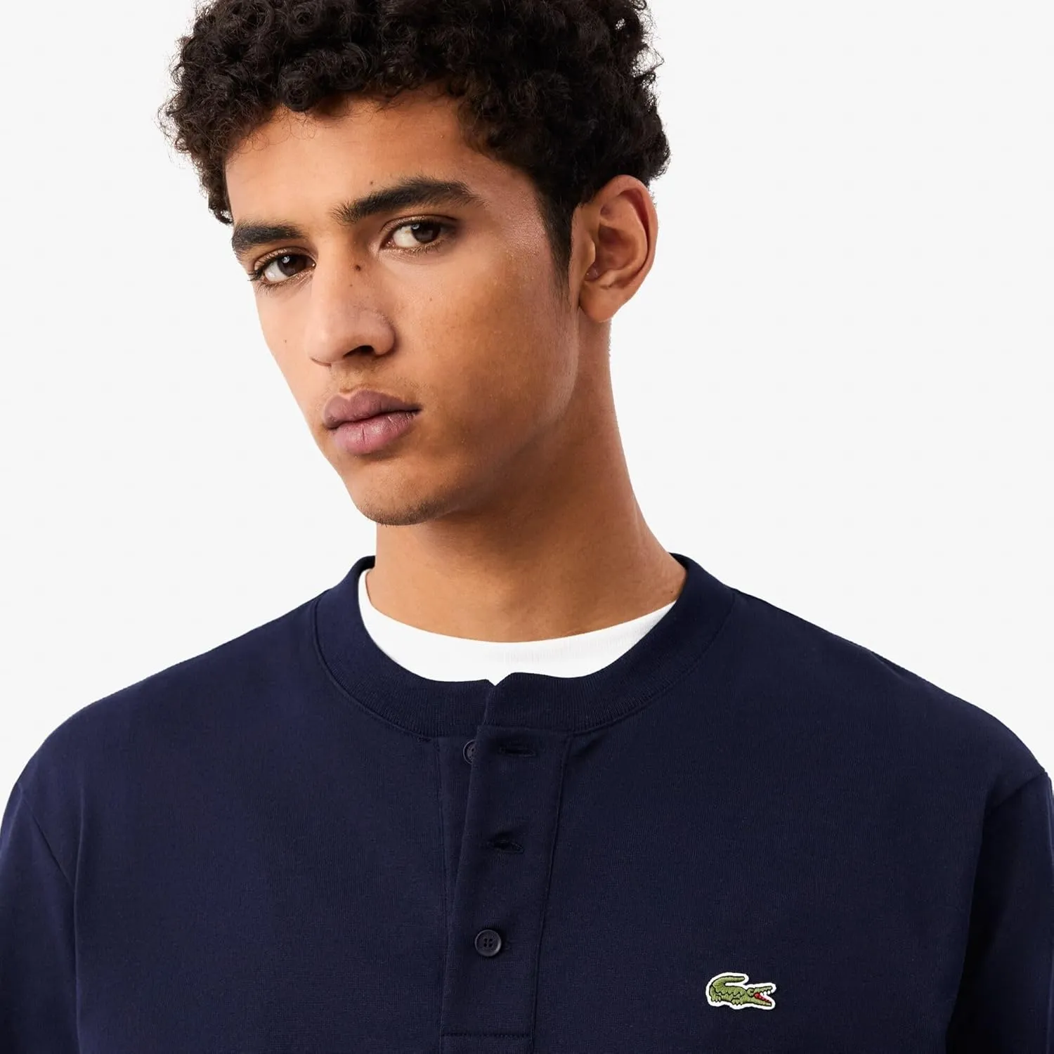 Lacoste Men's Long Sleeved Cotton Jersey T-Shirt