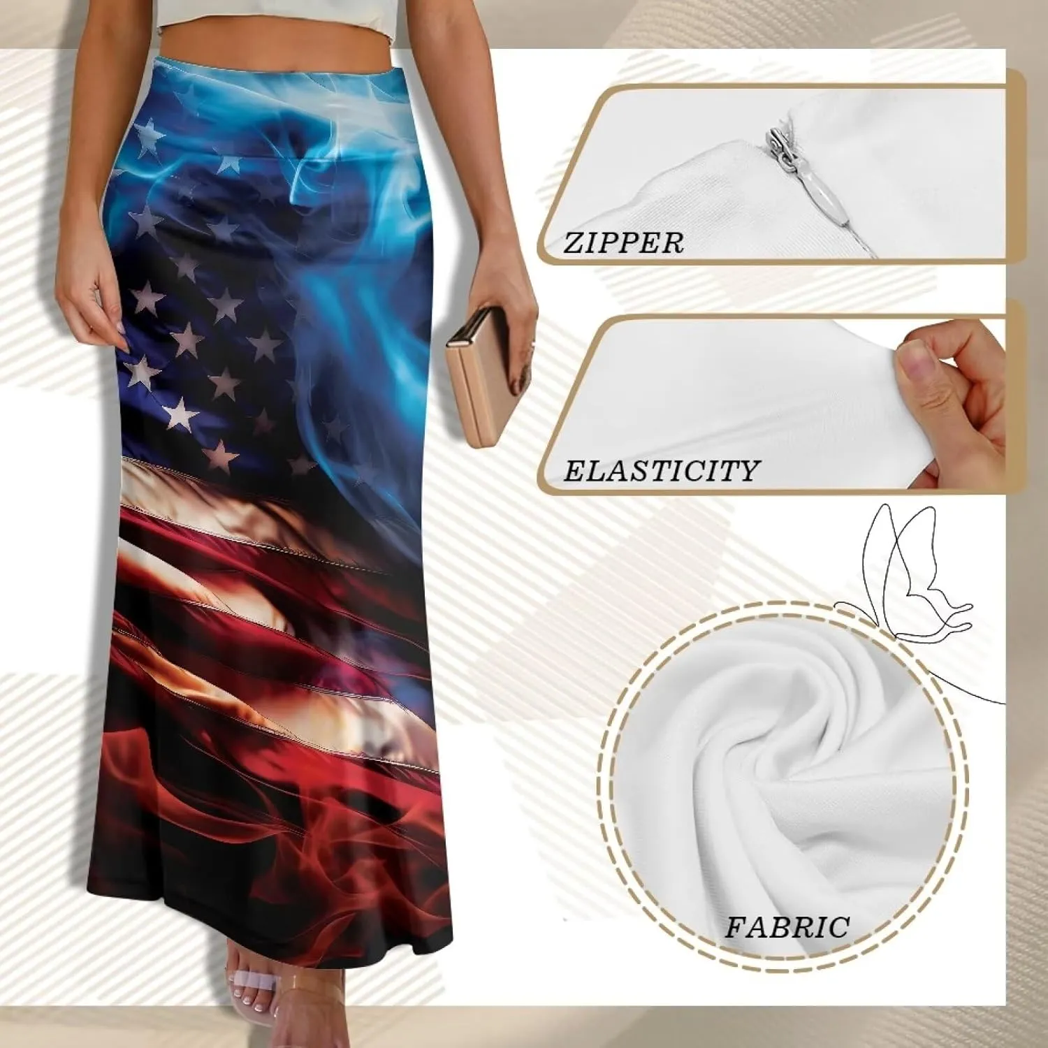 Long Skirts for Women Fall Flared Midi Skirt Flowy Maxi Skirt High Waist Ankle Length Pencil Skirt A-Line Skirts