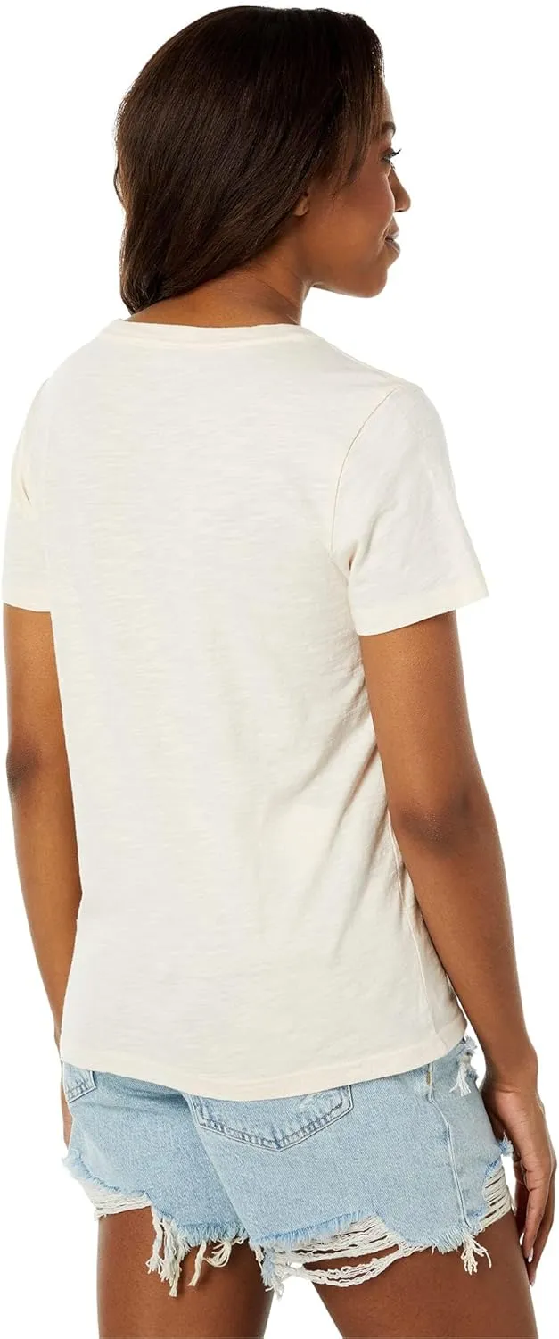 Lucky Brand Women's Short Sleeve Queen of Spades Graphic Tee