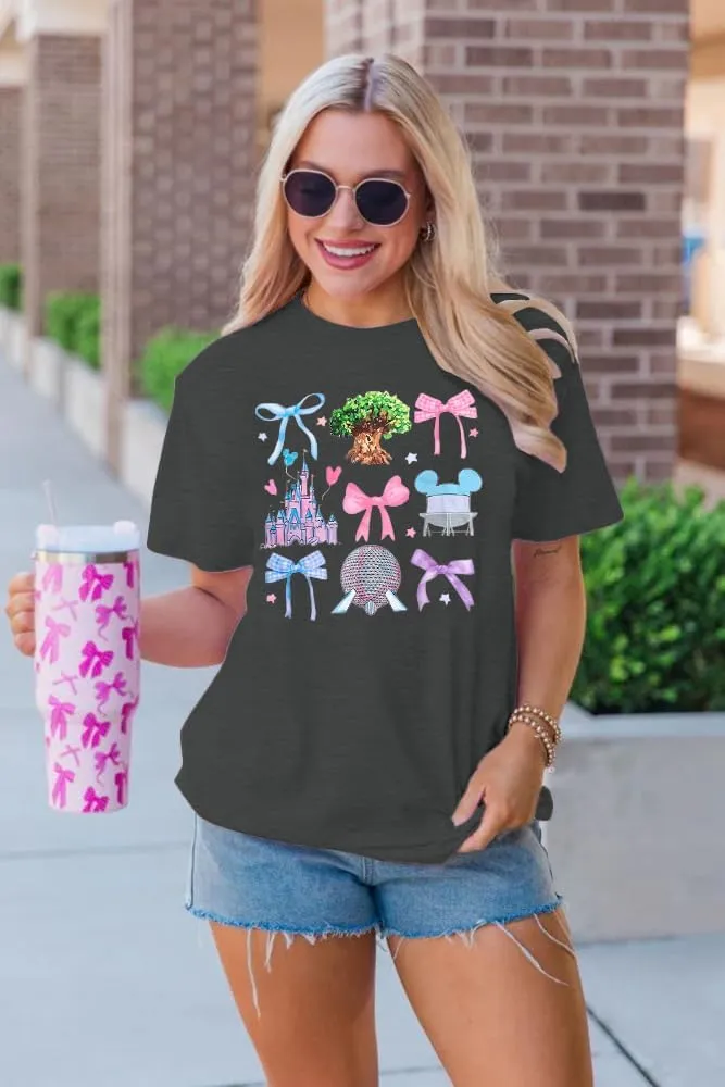 Magical Shirt for Women Magic Kingdom Shirts Castle Graphic T Shirt Family Vacation Tee Casual Holiday Tops
